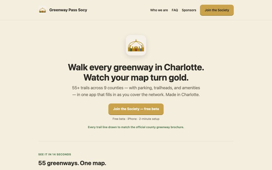 Greenway Pass Socy website